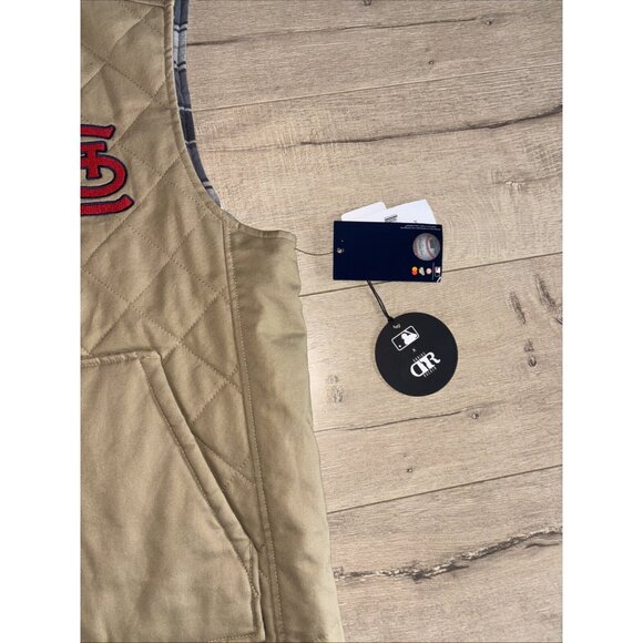 Men's St. Louis Cardinals Darius Rucker Reversible Canvas Vest Size Medium NWT - Picture 8 of 10